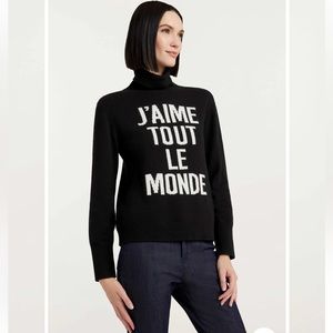 J'AIME TOUT LE MONDE TURTLENECK NWT Cinq a sept XS